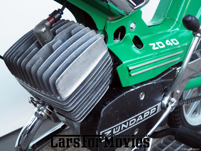 CarsForMovies | Zündapp ZD 40 polizei-grün 1978 Deutschland Grün Grün Einsatzfahrzeug Motorrad Baden-Württemberg 5666 Oldtimer Moped Mokick Mofa